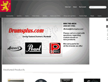 Tablet Screenshot of drumsplus.com